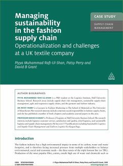 Cover Case Study: Managing Sustainability in the Fashion Supply Chain (eBook, ePUB)