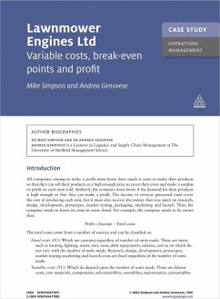 Case Study: Lawnmower Engines Ltd (eBook, ePUB) - Simpson, Mike; Genovese, Andrea