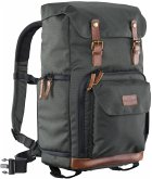 Mantona Fotorucksack Luis Retro grün