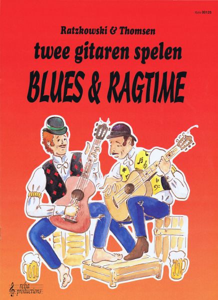 2 Gitarren spielen Blues und Ragtime für 2 Gitarren Spielpartitur
