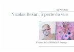Nicolas Bexon, à perte de vue (eBook, ePUB)