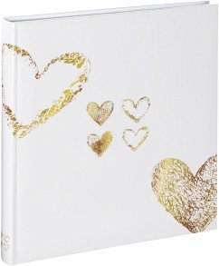 Hama Lazise gold Buchalbum 29x32 50 weiße Seiten Hochzeit 2363