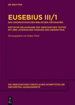 Cover Das Onomastikon der biblischen Ortsnamen (eBook, PDF)