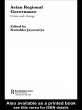 Asian Regional Governance (eBook, ePUB) - Bild 1