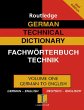German Technical Dictionary (Volume 1)... - Bild 1