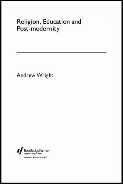 Religion, Education and Post-Modernity (eBook, ePUB)