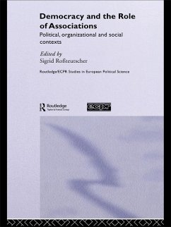 Democracy and the Role of Associations (eBook, ePUB)