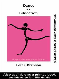Cover Dance As Education (eBook, ePUB)