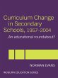 Curriculum Change in Secondary Schools,... - Bild 1