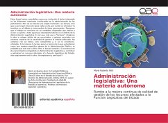 Administración legislativa: Una materia autónoma - Nitti, Mario Roberto