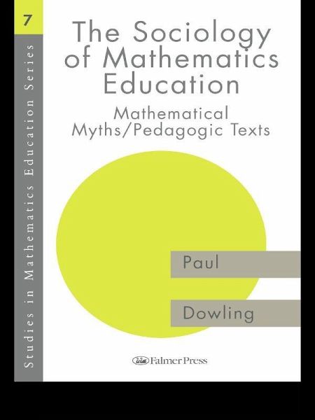 The Sociology of Mathematics Education (eBook, ePUB) The Sociology of Mathematics Education (eBook, ePUB)