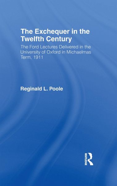 Exchequer in the 12th Century (eBook, PDF)