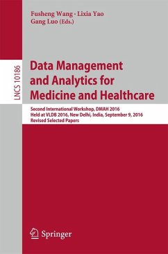 Cover Data Management and Analytics for Medicine and Healthcare