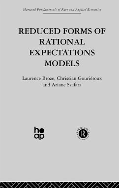 Reduced Forms of Rational Expectations Models (eBook, ePUB) - Broze, L.; Gourieroux, C.; Szafarz, A.
