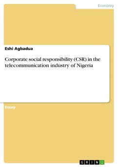 Corporate social responsibility (CSR) in the telecommunication industry of Nigeria - Agbadua, Eshi