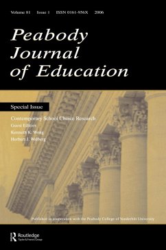 Contemporary School Choice Research Pje V81#1 (eBook, ePUB) - Benbow, Camilla