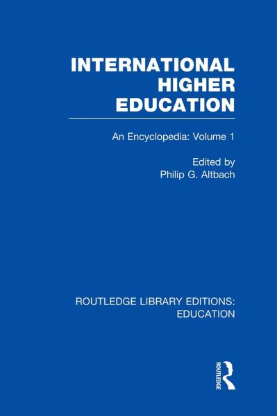 International Higher Education Volume 1 (eBook, PDF) International Higher Education Volume 1 (eBook, PDF)
