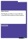 The Weight Loss Effects of an LCHF Diet. A Statistical Meta-Analysis of Meta-Analyses