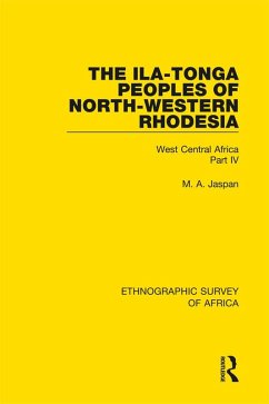 Cover The Ila-Tonga Peoples of North-Western Rhodesia (eBook, PDF)