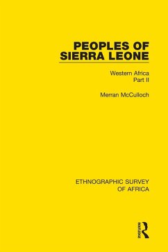 Peoples of Sierra Leone (eBook, ePUB) - Mcculloch, Merran