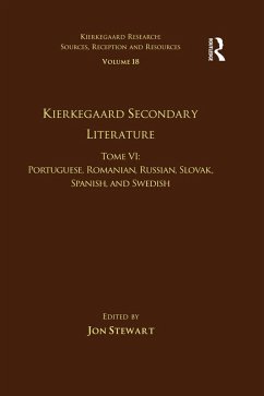 Cover Volume 18, Tome VI: Kierkegaard Secondary Literature (eBook, ePUB)