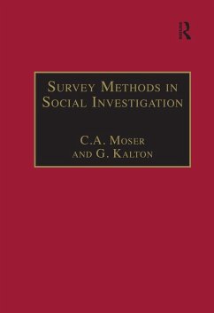 Survey Methods in Social Investigation (eBook, PDF) - Moser, C. A.; Kalton, G.