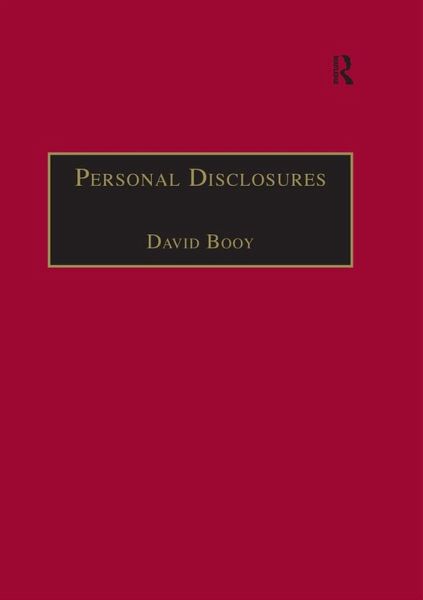Personal Disclosures (eBook, ePUB) Personal Disclosures (eBook, ePUB)