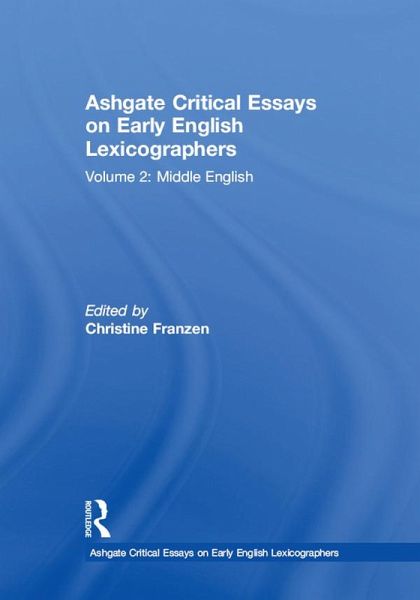 Ashgate Critical Essays on Early English Lexicographers (eBook, PDF) Ashgate Critical Essays on Early English Lexicographers (eBook, PDF)