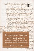 Renaissance Syntax and Subjectivity (eBook, PDF) Renaissance Syntax and Subjectivity (eBook, PDF)