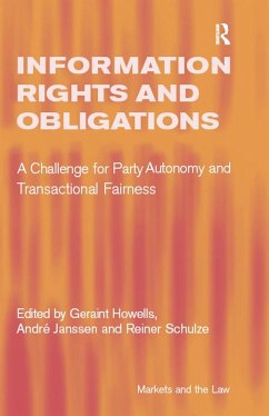 Information Rights and Obligations (eBook, ePUB) - Janssen, André