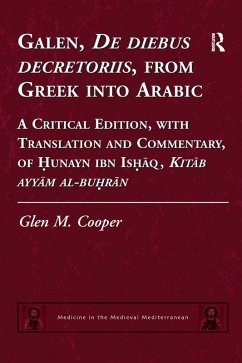 Cover Galen, De diebus decretoriis, from Greek into Arabic (eBook, ePUB)