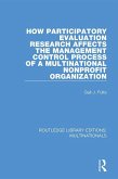 How Participatory Evaluation Research Affects the Management Control Process of a Multinational Nonprofit Organization (eBook, PDF) How Participatory Evaluation Research Affects the Management Control Process of a Multinational Nonprofit Organization (eBook, PDF)