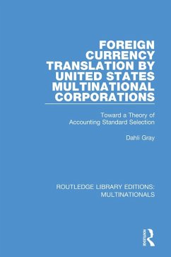 Cover Foreign Currency Translation by United States Multinational Corporations (eBook, PDF)