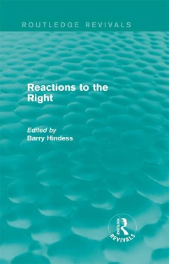 Cover Routledge Revivals: Reactions to the Right (1990) (eBook, PDF)