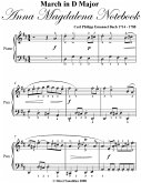 March In D Major Anna Magdalena Notebook - Easy Piano Sheet Music (eBook, ePUB)