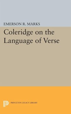 Coleridge on the Language of Verse (eBook, PDF) - Marks, Emerson R.