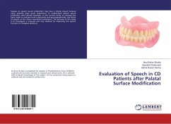 Evaluation of Speech in CD Patients after Palatal Surface Modification