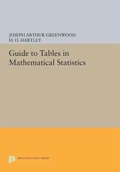 Guide to Tables in Mathematical Statistics (eBook, PDF) - Greenwood, Joseph Arthur