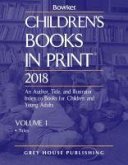 Children's Books in Print - 2 Volume Set, 2018