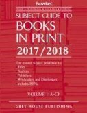 Subject Guide to Books in Print - 6 Volume Set, 2017/18
