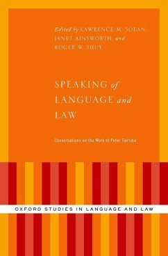 Speaking of Language and Law