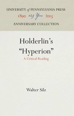 Hölderlin's Hyperion - Silz, Walter