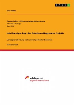 Urteilsanalyse bzgl. des Gabcikovo-Nagymaros Projekts (eBook, PDF)