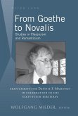 From Goethe to Novalis (eBook, ePUB) From Goethe to Novalis (eBook, ePUB)