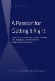 Passion for Getting It Right (eBook, ePUB)