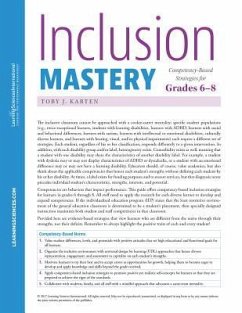 Inclusion Mastery: Competency-Based Strategies for Grades 68 Quick Reference Guide - Karten, Toby J.