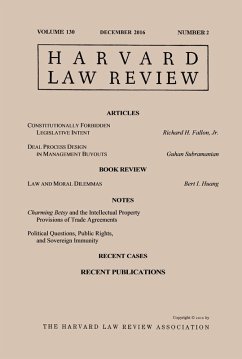 Cover Harvard Law Review: Volume 130, Number 2 - December 2016 (eBook, ePUB)