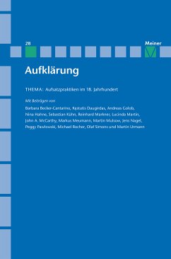 Aufklärung, Band 28: Aufsatzpraktiken im 18. Jahrhundert (eBook, PDF)