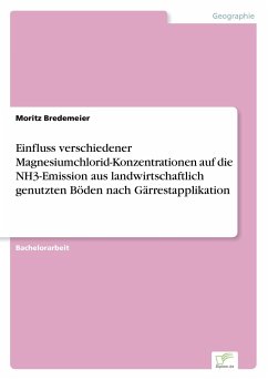 Einfluss verschiedener Magnesiumchlorid-Konzentrationen auf die NH3-Emission aus landwirtschaftlich genutzten Böden nach Gärrestapplikation - Bredemeier, Moritz