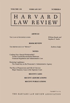 Cover Harvard Law Review: Volume 130, Number 4 - February 2017 (eBook, ePUB)